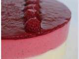 Bavarois vanille framboise