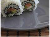 California makis au saumon et avocat (california rolls)