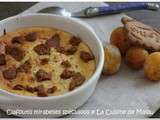 Clafoutis fondant à la mirabelle et spéculoos, onctueux et croustillant à la fois