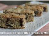 Cookies fingers ou cookies sticks, noix de coco et chocolat