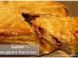 Galette des rois à la frangipane et framboises