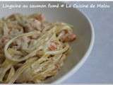 Linguine au saumon fumé, crémeux et goûtu