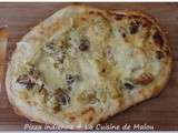 Pizza au poulet curry (pizza indienne)