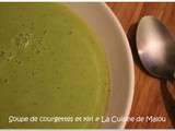 Soupe de courgette et kiri au thermomix