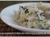 Wok au poulet et crème de coco, la douceur à l'asiatique