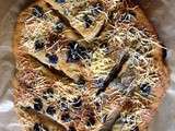 Fougasse aux olives noires