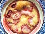 Gratin fraises, bananes, noix de coco