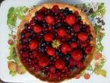 Tarte aux fruits rouges et mousseline vanille