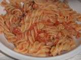 Fusilli au thon et à la tomates