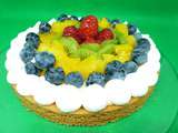 Tarte aux fruits sur sablé breton