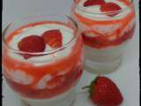 Verrine fromage blanc aux fraises