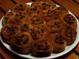 Brioche roulées aux pépites de chocolat