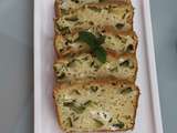 Cake aux courgettes, feta et menthe