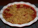 Crumble  fraises-rhubarbe