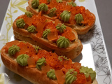 Eclair truite - avocat