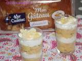 Gâteau Amande  #Ker Cadélac en verrine aux pommes