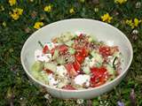 Salade estivale de sarrasin grillé à la feta