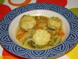 Tagine de boulettes de poisson aux légumes