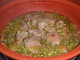 Tajine de veau aux petits pois et au citron frais