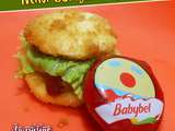 Mini burger babybel