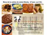 Menus du 27 janvier au 2 février dans la cuisine de mémé Moniq