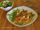 Bouchées de poisson, sauce Méditerranée