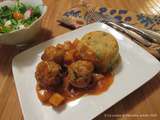 Boulettes de poulet, sauce à l’orange