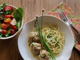 Boulettes de poulet, sauce piccata