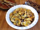 Casserole de canard confit aux pommes et au bleu