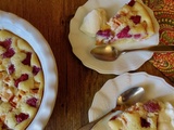 Clafoutis aux abricots et aux framboises