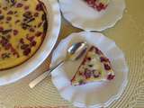 Clafoutis choco-framboises