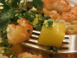 Crevettes et ananas à la thaïe