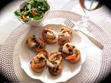 Crostinis de crevettes au pesto