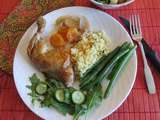 Cuisses de poulet exquises aux abricots