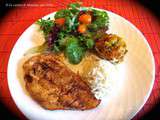 Escalopes de poulet bbq à la marocaine + Zaalouk