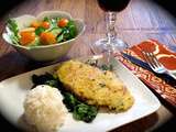 Escalopes de poulet en croûte de couscous