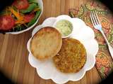 Galettes de pois chiches aux légumes