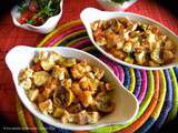 Gratins de poisson aux légumes grillés