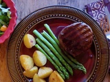 Médaillons de filet de boeuf, sauce au porto