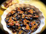 Moules à la crème et aux tomates séchées