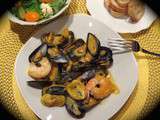 Moules au cari et aux légumes grillés, prise 2