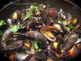 Moules au four au lait de coco