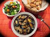 Moules aux champignons variés