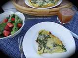 Omelette aux courgette et aux pommes de terre