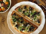 Pizzas aux escargots, sauce crémeuse aux champignons