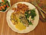 Poisson au four, sauce orange-moutarde