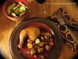 Poulet mariné aux légumes caramélisés