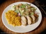 Poulet tendre sur salade craquante