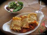 Rouleaux de lasagne aux crevettes