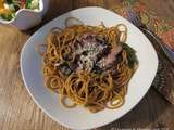 Spaghettis au canard confit